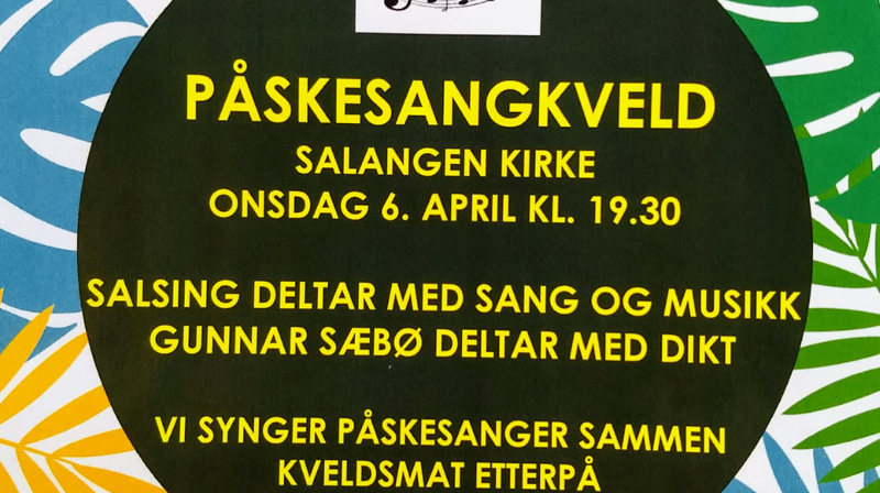 Påskesangkveld 6 april