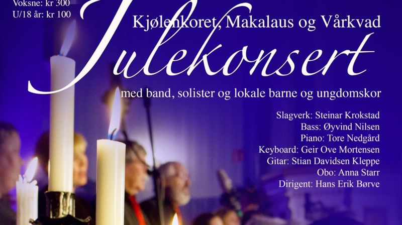 Julekonsert med Kjølenkoret, Makalaus, Vårkvad og SalSing