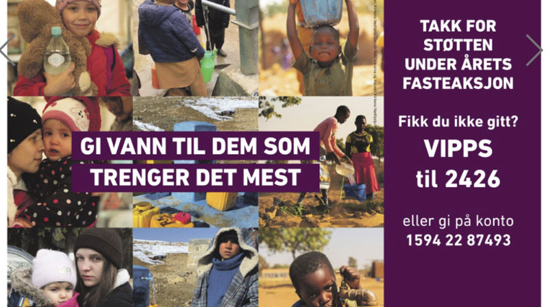 Tusen takk for alle bidrag til Fasteaksjonen!