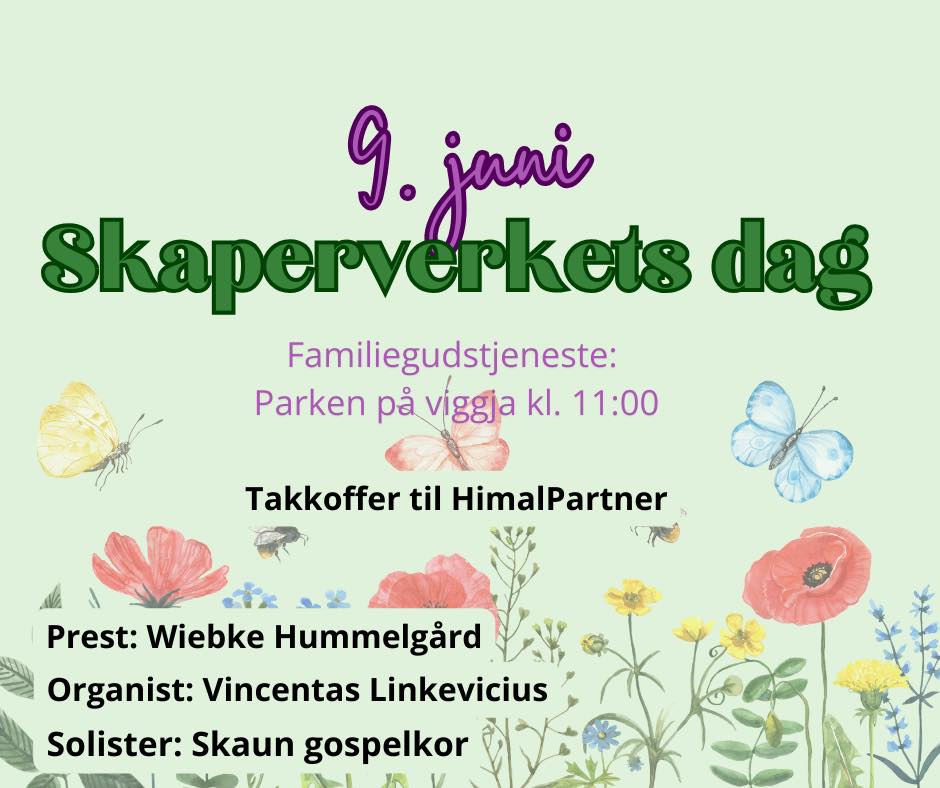 Velkommen til Gudstjeneste i Viggja parken