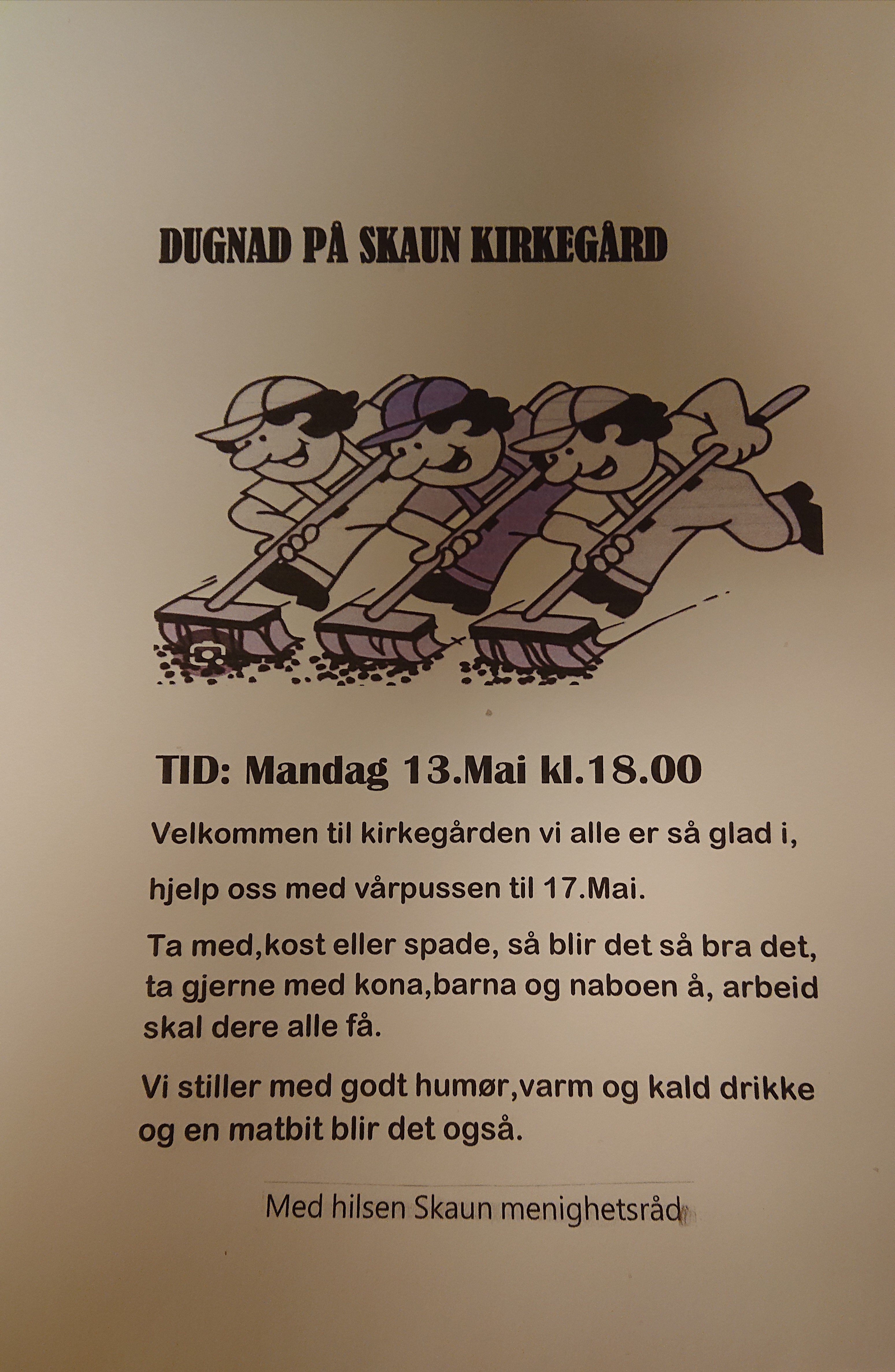 Dugnad Skaun kirkegård