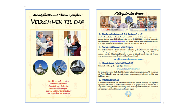 Infobrosjyre om dåp
