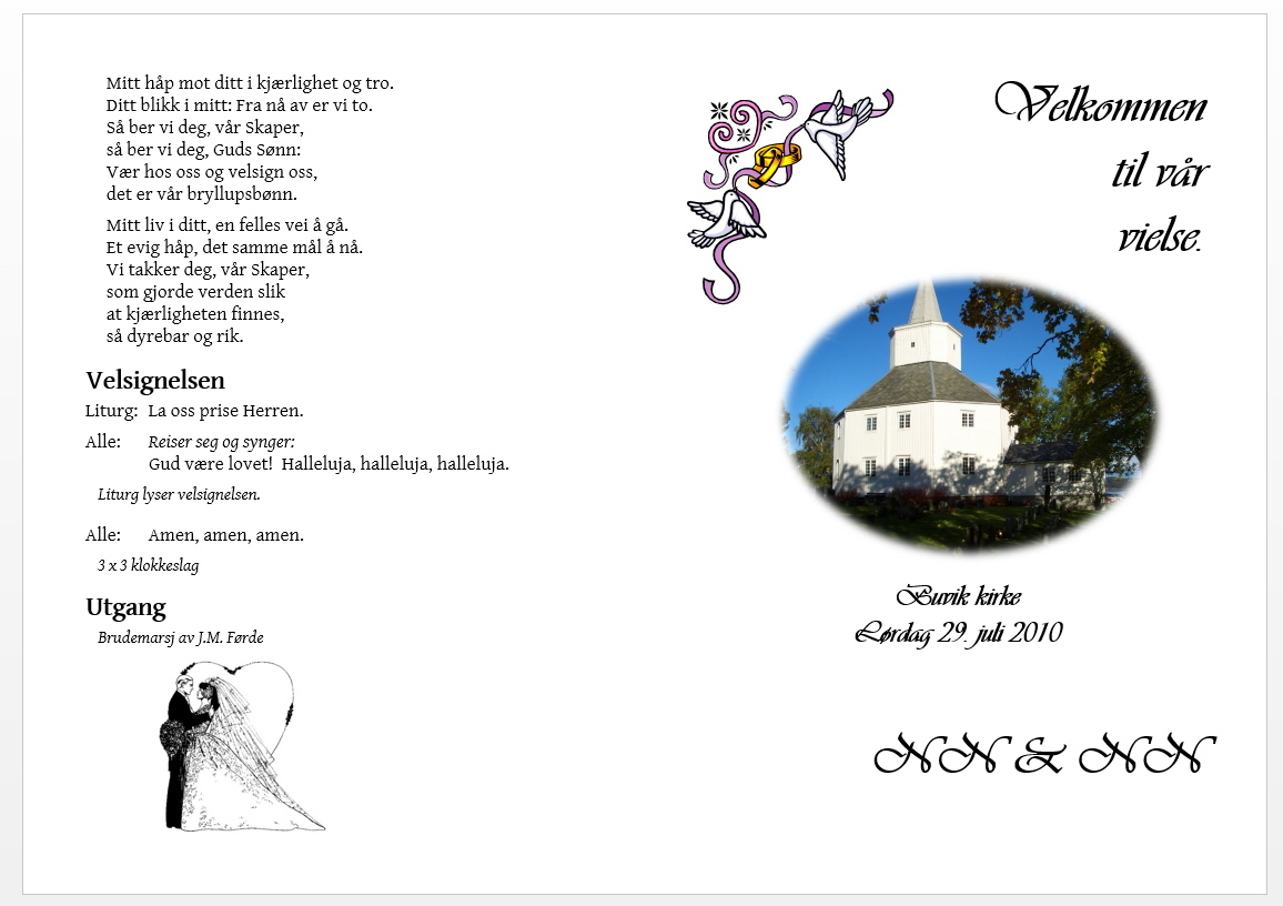 Program eller salmebok?