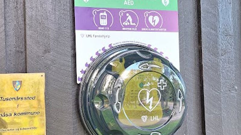 Hjertestarter i Soknestuggu