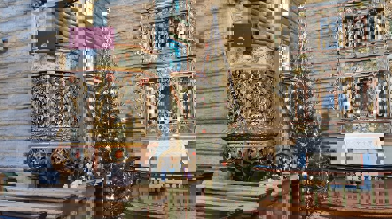 Bagn kyrkje julepyntet