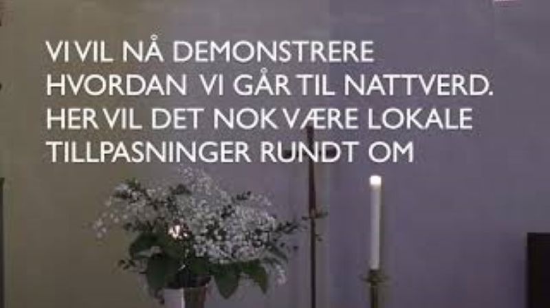 Velkommen til kirkelige handlinger.