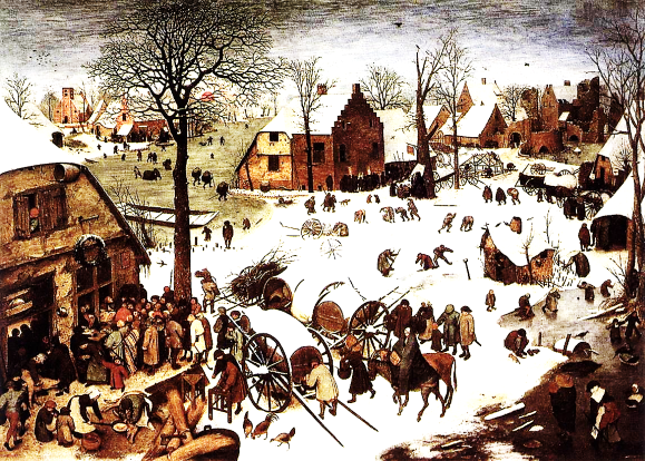 De la ham i en krybbe