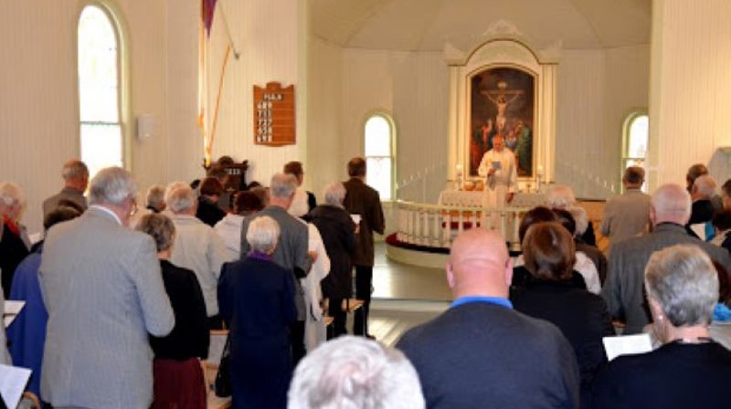 Gudstjeneneste i Utvandrerkirken i Ottestad