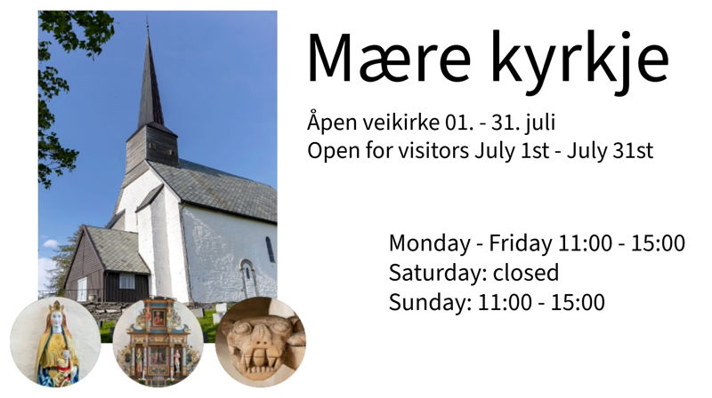 Åpne kirker i sommer