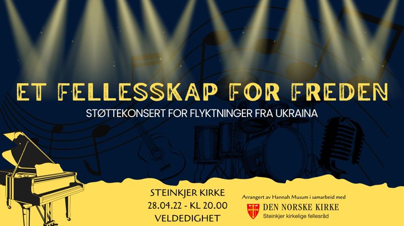 Støttekonsert for flyktninger fra Ukraina