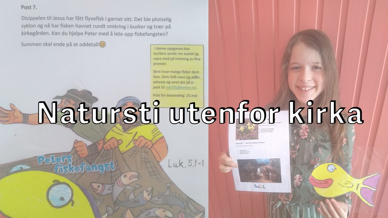 Natursti utenfor Steinkjer kirke