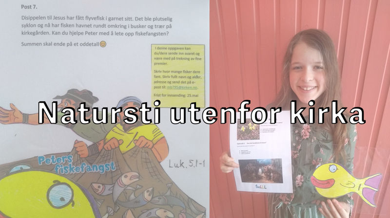 Natursti utenfor Steinkjer kirke