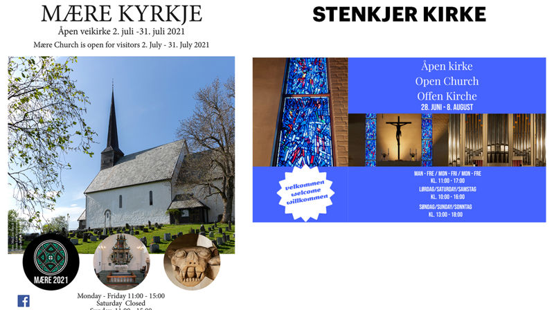 Åpen kirke - sommeren 2021
