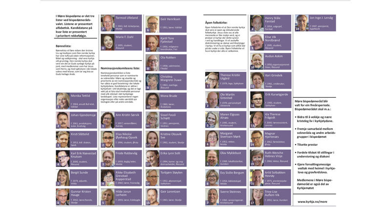 Kyrkja treng gode leiarar – kven vil du gje di stemme?