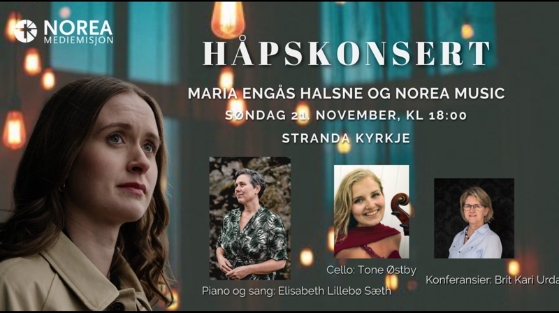 Håpskonsert med Maria Engås Halsne og Norea Music