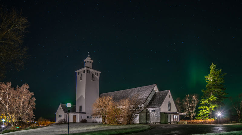 Langevåg kyrkje. Foto: Øyvind Kåre Sunde
