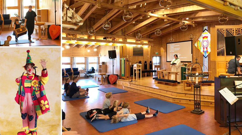 Stor suksess med barnegudsteneste!