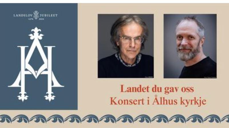 Kyrkjekonsert i Ålhus kyrkje laurdag 28.september kl.15.00 og kl.17.00