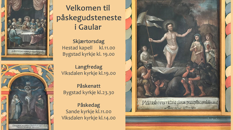 Velkomen til påskegudsteneste!