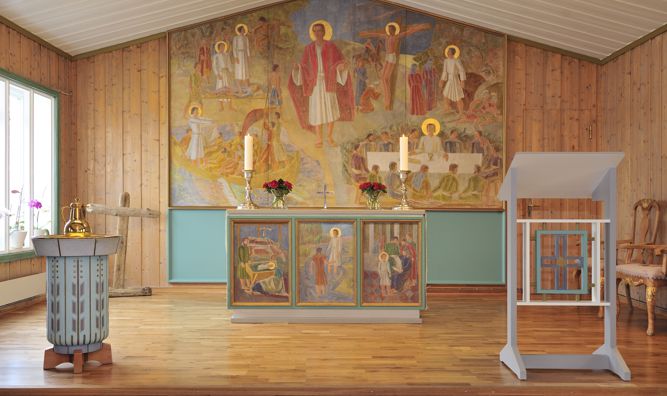 Koret i Svalbard kirke, foto: Thorbjørn Johnsen