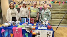 Gjengen fra Svalbard kirke på årets aktivitetsmesse.