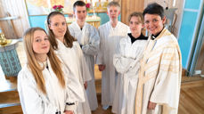 Konfirmanter i Svalbard kirke 2023. Foto: Anja C. Markussen/Svalbardposten