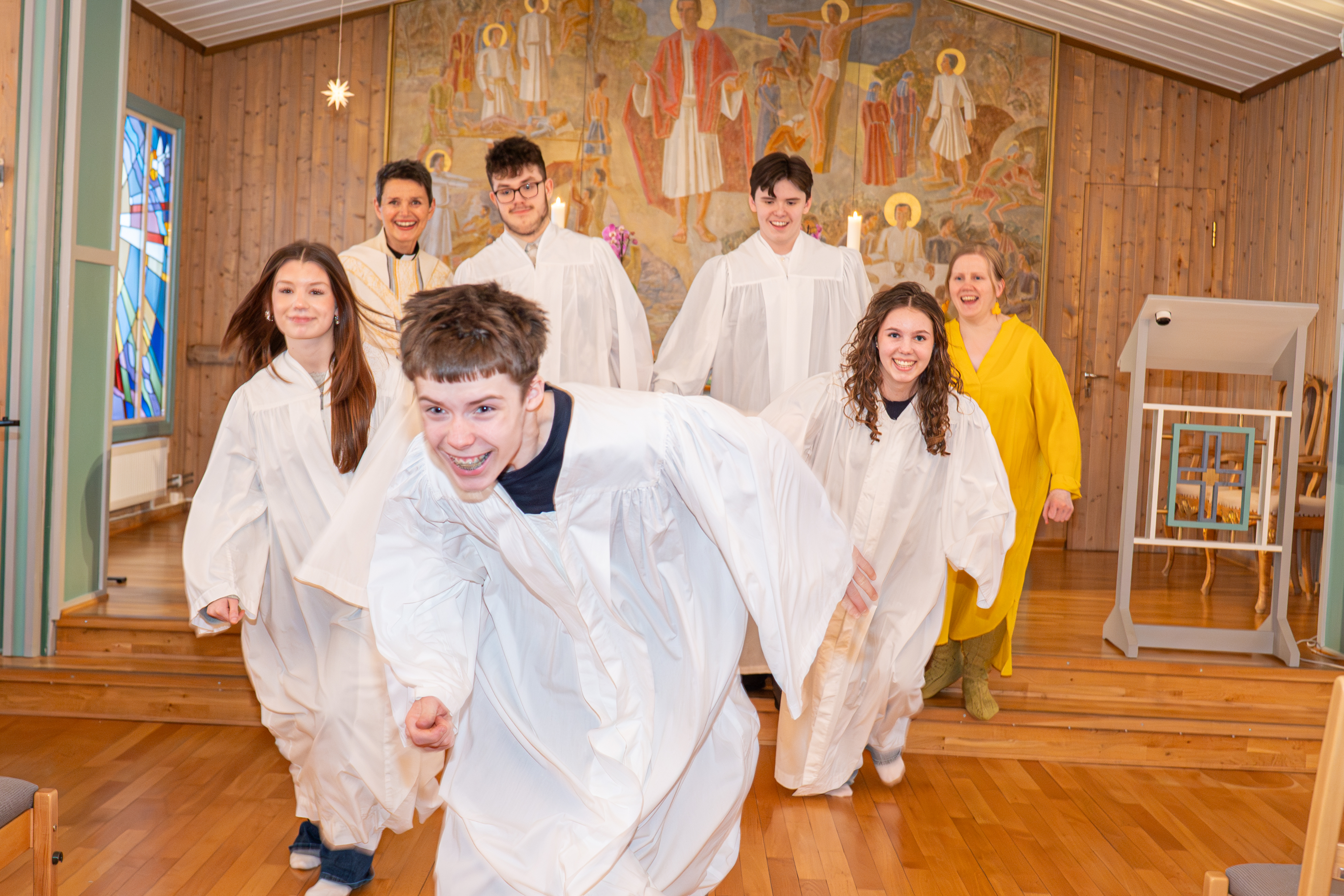 Konfirmanter 2026. Foto: Tare Reklev Øverbø
