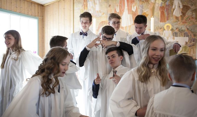 Konfirmanter 2018. Foto: Per Anders Rosenkvist