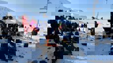 Messe på Vindodden påsken 2015. Foto: Diana Snibsøer