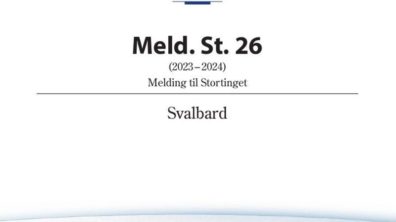 Innspill til Svalbardmeldingen fra Svalbard kirke