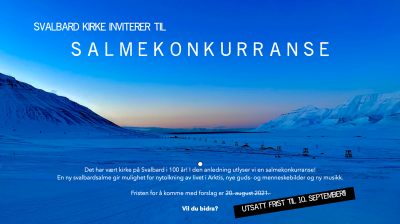 Arktisk salmekonkurranse - utsatt frist!!