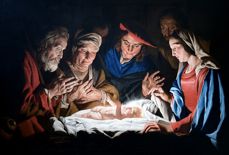 "Hyrdenes tilbedelse" - Matthias Stomer