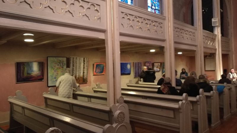 Konsert og vernissage i Svelvik menighet