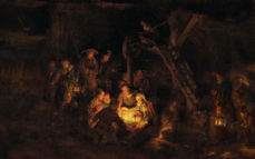 "Hyrdenes beundring" - Rembrandt