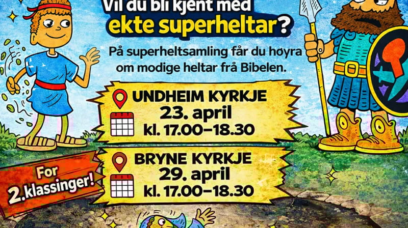 Superheltsamling på Undheim 23. april