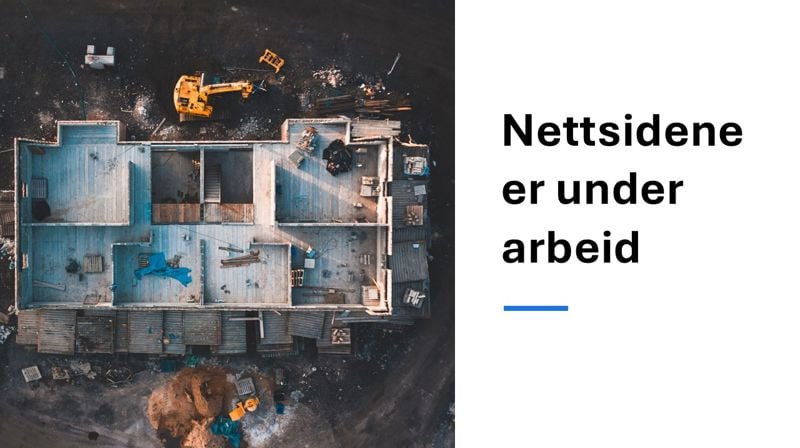 Nye nettsider er under konstruksjon