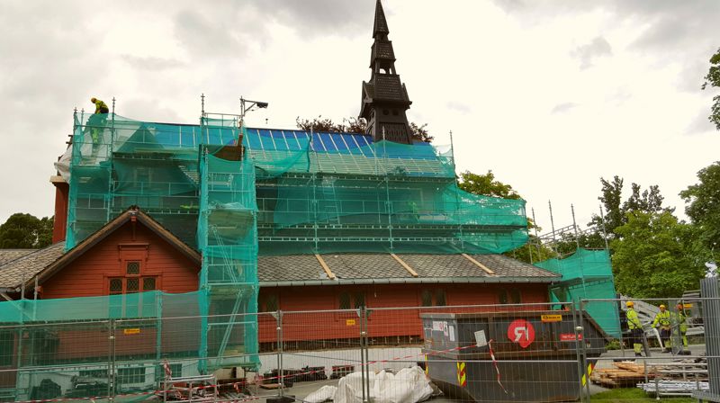 Rehabilitering av Tilfredshet kapell. Foto: Frode Blomlie