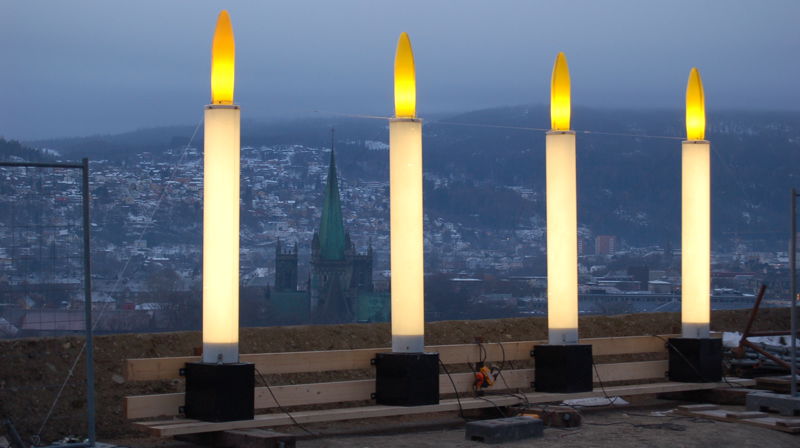 Adventslys på festningen