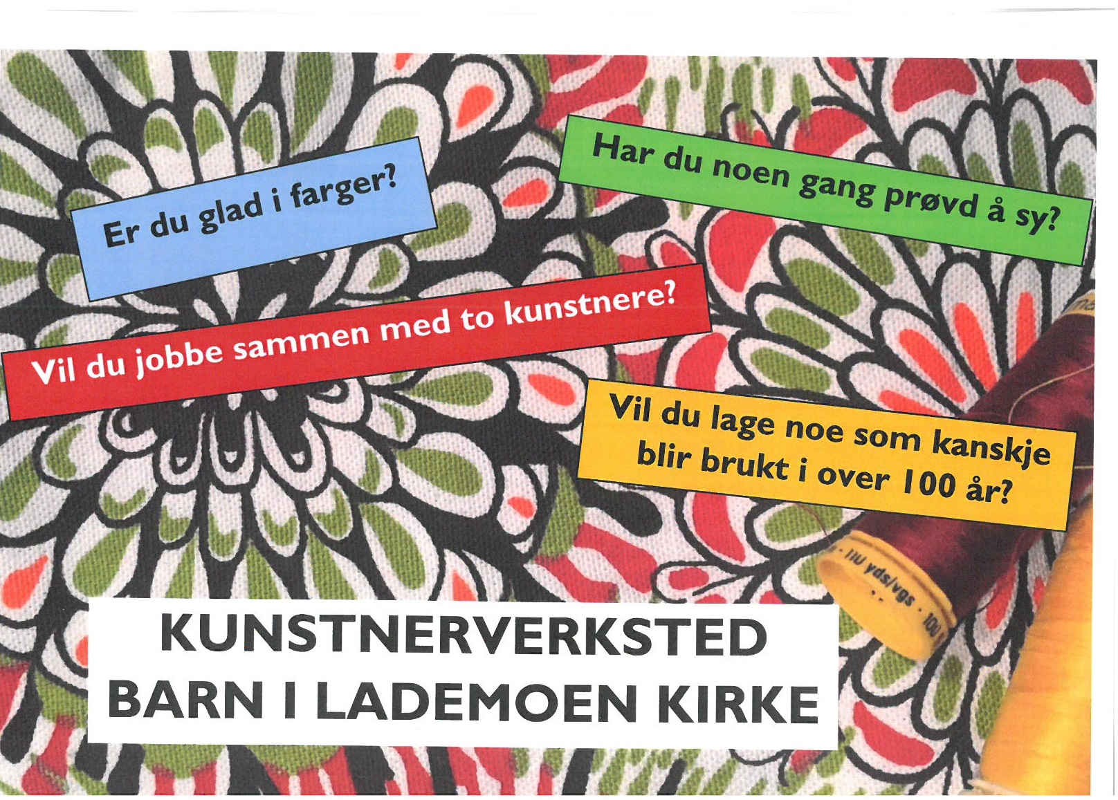 Kunstverksted for barn i Lademoen kirke