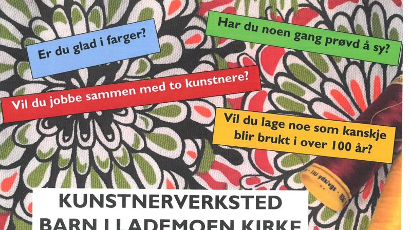 Kunstverksted for barn i Lademoen kirke