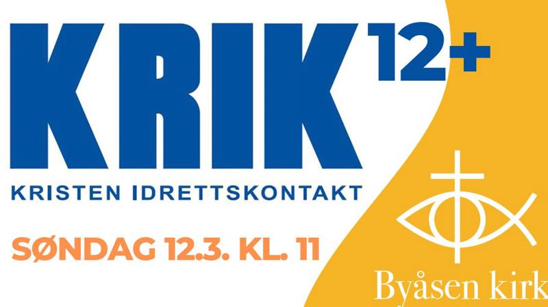 KRIK 12+ på søndag 12.3.23!