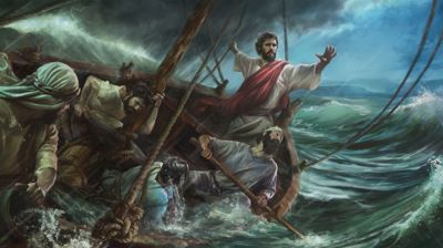 Jesus stiller stormen - utdeling av 4-årsbok