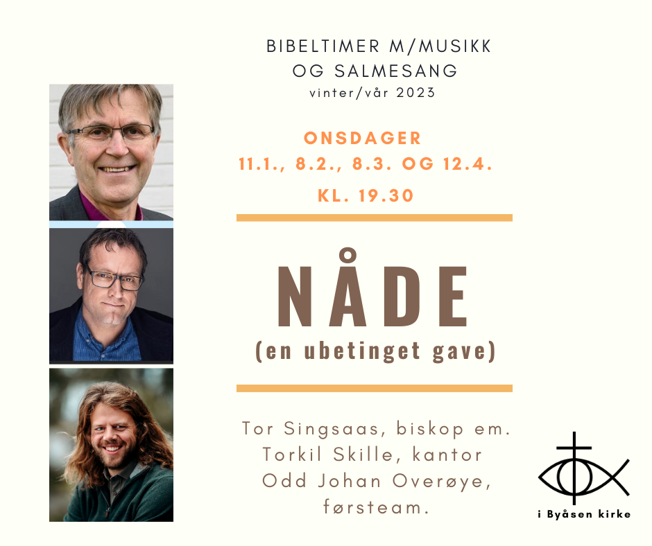 Onsdag 12.4. NÅDE  «Møte med to sterke og vakre kvinner; Gudrun på Sul og Maria fra Magdala - som fikk livet forandret i møte med Kristus.»