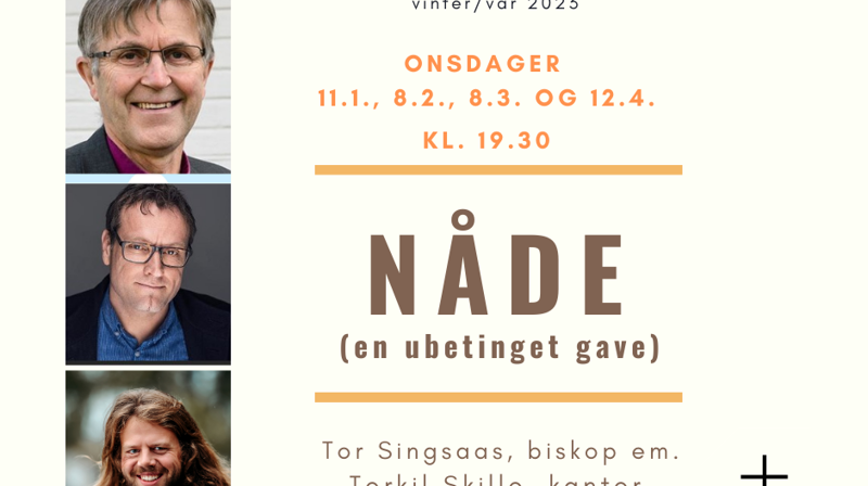 Onsdag 12.4. NÅDE  «Møte med to sterke og vakre kvinner; Gudrun på Sul og Maria fra Magdala - som fikk livet forandret i møte med Kristus.»