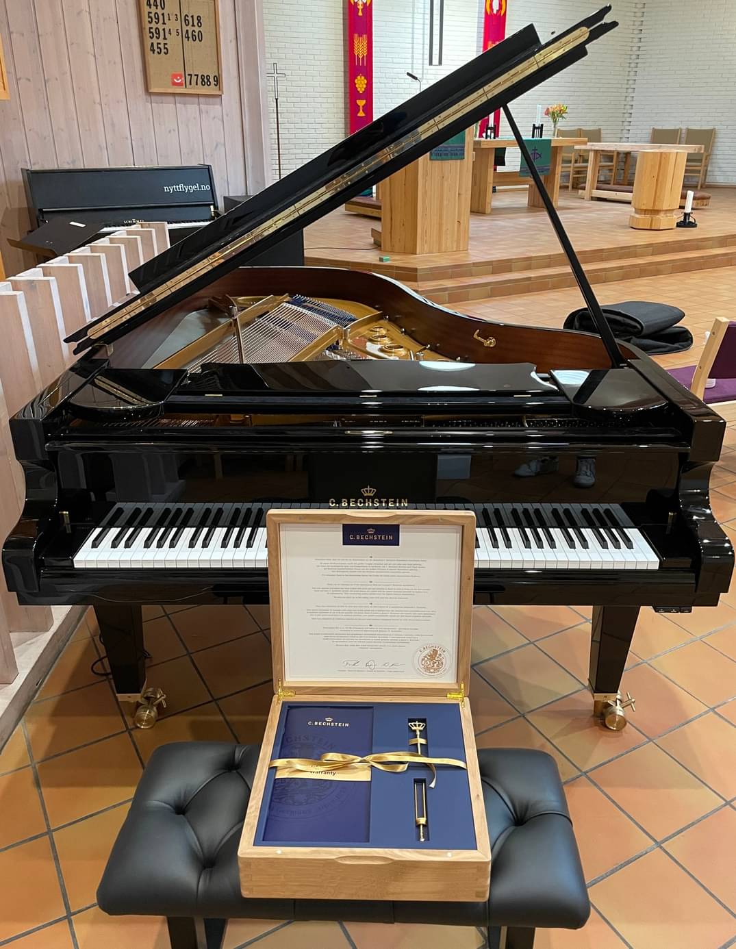 Innvielseskonsert Bechstein B212 concert-flygel med tre av Norges fremste musikere; jazzpianist Espen Berg, pianist Håvard Gimse og cellist Øyvind Gimse!