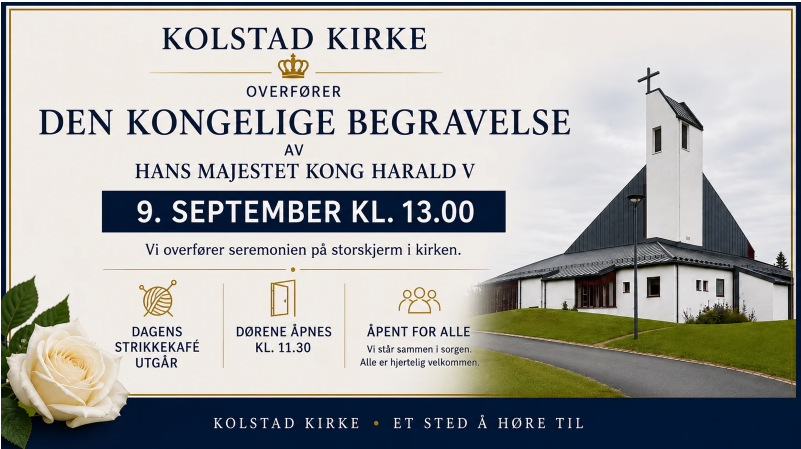 Kolstad kirke overfører den Kongelige Begravelse