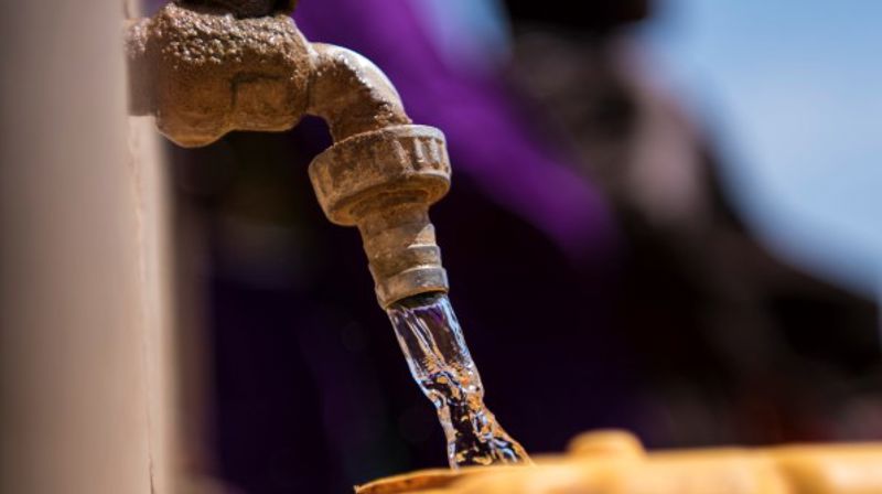 Vannpost i Jilad. Foto: Kirkens Nødhjelp