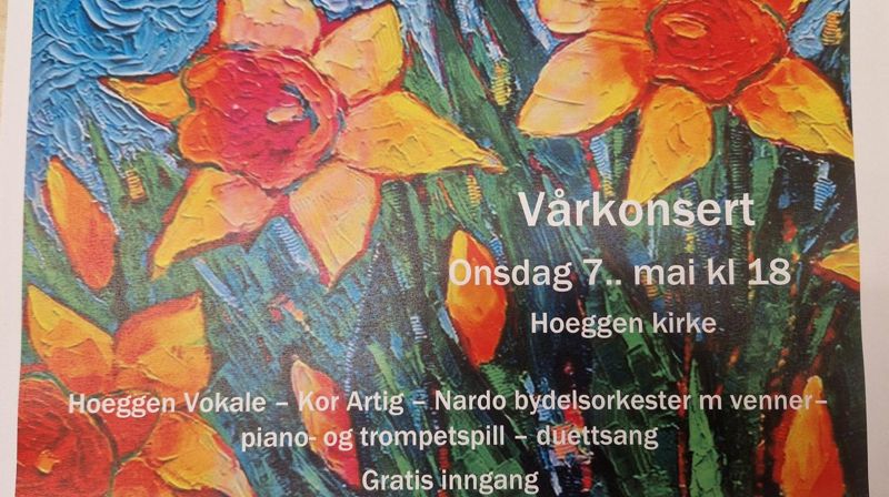 Vårkonsert i Hoeggen kirke 07. mai kl. 18.00
