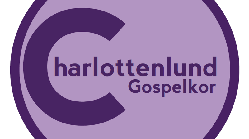 Charlottenlund gospelkor. Logodesign: Marie Hauge