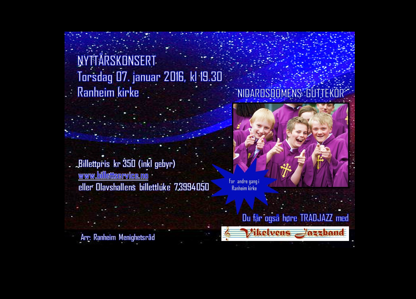 Suksess for nyttårskonserten i Ranheim kirke